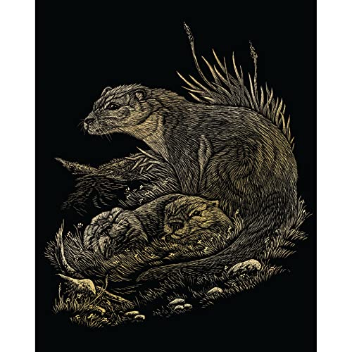 Royal & Langnickel - Kratzbild Otter, Gold, Kratzbilder für Kinder und Erwachsene, mit Kratzstift und Vorlage Royal & Langnickel - Kratzbild Otter, Gold, Kratzbilder für Kinder und Erwachsene, mit Kratzstift und Vorlage von Pracht Creatives Hobby
