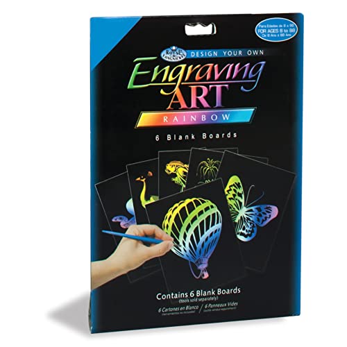Royal & Langnickel - Kratzbilder Set zum Selbstgestalten, Regenbogen, 6 Stück, Kratzbilder für Kinder und Erwachsene Royal & Langnickel - Kratzbilder Set zum Selbstgestalten, Regenbogen, 6 Stück, Kratzbilder für Kinder und Erwachsene von Pracht Creatives Hobby