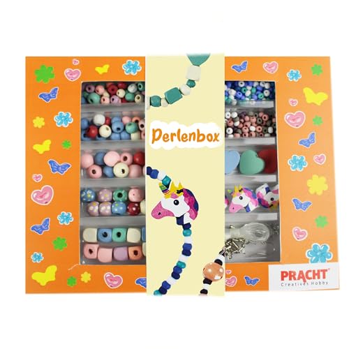 Pracht Creatives Hobby 4800-07071 - DIY Bastelset mit Glas- und Holzperlen in verschiedenen Farben, mit Zubehör, Perlen-Set zum Herstellen von Schmuck Pracht Creatives Hobby 4800-07071 - DIY Bastelset mit Glas- und Holzperlen in verschiedenen Farben, mit Zubehör, Perlen-Set zum Herstellen von Schmuck von Pracht Creatives Hobby