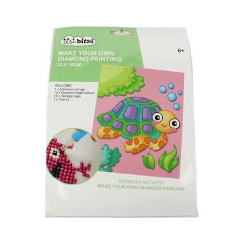 Pracht Creatives Hobby 6050-20051 Diamond Painting Set, Motiv Schildkröte, inkl. Zubehör, Größe ca. 20 x 16 cm, Bastelset zum Malen mit Glitzersteinchen für Kinder ab 5 Jahren Pracht Creatives Hobby 6050-20051 Diamond Painting Set, Motiv Schildkröte, inkl. Zubehör, Größe ca. 20 x 16 cm, Bastelset zum Malen mit Glitzersteinchen für Kinder ab 5 Jahren von Pracht Creatives Hobby