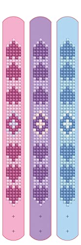 Diamond Dotz DTZ11-006 Diamond Dotzies Armbänder Set Love, 3 glitzernde Armbänder zum Selbstgestalten, längenverstellbar, ideal für Kinder von DIAMOND DOTZ