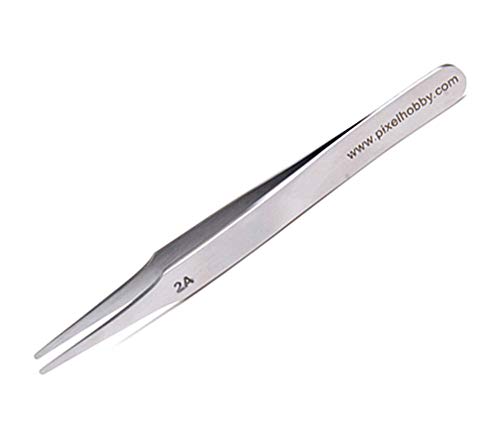 Pixel P20008-7 Pinzette für das beliebte Pixel-Hobby, aus Metall, mit abgerundeten Spitzen, ca. 12 cm lang, gerade Form, zum Setzen der Pixel Steinchen Pixel P20008-7 Pinzette für das beliebte Pixel-Hobby, aus Metall, mit abgerundeten Spitzen, ca. 12 cm lang, gerade Form, zum Setzen der Pixel Steinchen von Pracht Creatives Hobby