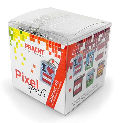 Pixel P90078-63501 Spaß Bastelset 40, zur Gestaltung von 6 Schlüsselanhängern für Kinder, kinderleichtes Stecksystem, ohne Bügeln und Kleben, Steinchen aus Biokunststoff Pixel P90078-63501 Spaß Bastelset 40, zur Gestaltung von 6 Schlüsselanhängern für Kinder, kinderleichtes Stecksystem, ohne Bügeln und Kleben, Steinchen aus Biokunststoff von Pracht Creatives Hobby