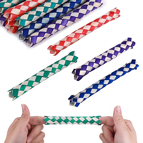 Prasacco 24 Stück Klassische Fingerfallen, Klassische Chinesische Fingerfallen Sortiert Farben Finger Falle Spielzeug für Kinder und Erwachsene, Fingerfalle, Coole Geburtstagsfeierbevorzugungen Prasacco 24 Stück Klassische Fingerfallen, Klassische Chinesische Fingerfallen Sortiert Farben Finger Falle Spielzeug für Kinder und Erwachsene, Fingerfalle, Coole Geburtstagsfeierbevorzugungen von Prasacco
