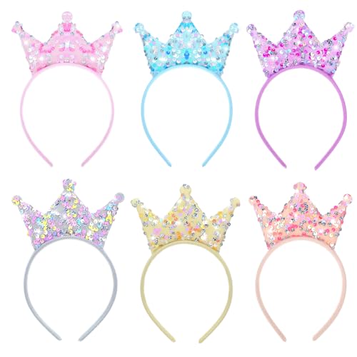 Prinzessinnenkrone, Stirnband, Glitzer, Prinzessinnenkrone, Geburtstagskrone, Prinzessinnenkrone, Prinzessinnenkronen für kleine Mädchen, Kinder, Prinzessinnen-Party-Dekorationen, Prinzessinnenkrone, Stirnband, Glitzer, Prinzessinnenkrone, Geburtstagskrone, Prinzessinnenkrone, Prinzessinnenkronen für kleine Mädchen, Kinder, Prinzessinnen-Party-Dekorationen, von Prasacco