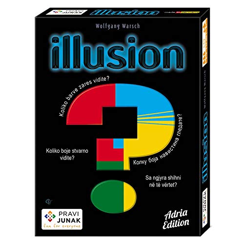 Pravi Junak Illusion Adria Edition Card Game - Engaging Visual Perception Game for Family Fun - Unique Card Games for Ages 8 and Up, 15 min, 2-5 Players, Multilingual Rules Included von Pravi Junak