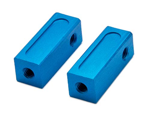 PrecisionGeek – Ersatz für Tamiya 53596 Aluminium-Servostreben (kurz) (TA03/TA04/TB01/TNS/TG10), Aluminium, (2 Stück) (blau) von PrecisionGeek