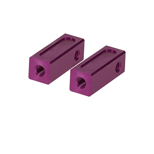 PrecisionGeek – Ersatz für Tamiya 53596 Aluminium-Servostreben (kurz) (TA03/TA04/TB01/TNS/TG10), Aluminium, (2 Stück) (violett) von PrecisionGeek