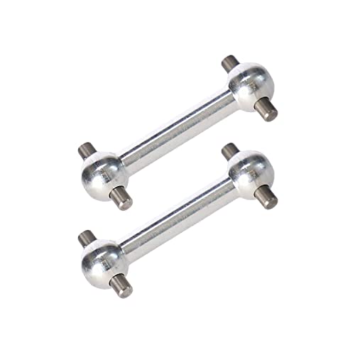 PrecisionGeek Ersatz für Tamiya Dog Bone, Antriebswelle, Tamiya TT01 TT01E TT02, Aluminium eloxiert – Packung mit 2 Stück (Silber) PrecisionGeek Ersatz für Tamiya Dog Bone, Antriebswelle, Tamiya TT01 TT01E TT02, Aluminium eloxiert – Packung mit 2 Stück (Silber) von PrecisionGeek