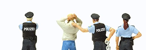 Preiser 1/87 th – pr10589 – Modelleisenbahnen – Verhaftung von DREI Polizisten von Preiser