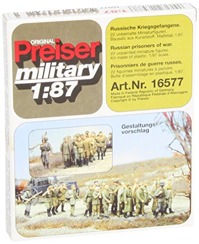Preiser 1/87 th – pr16577 – Modelleisenbahnen – Kriegsgefangene Russen – 19 Figuren unbemalt Preiser 1/87 th – pr16577 – Modelleisenbahnen – Kriegsgefangene Russen – 19 Figuren unbemalt von Preiser