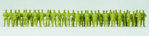Preiser 1/87 th – pr16543 – Modelleisenbahnen – Bundeswehr – 39 Figuren zum überstreichen von Preiser