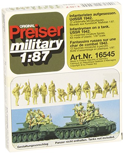 Preiser 1/87 th – pr16545 – Modelleisenbahnen – Infanterie Russische 1942 von Preiser