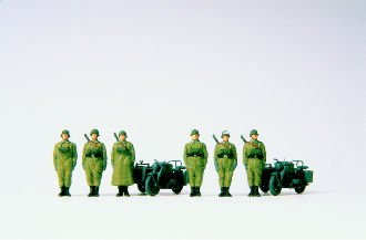 Preiser 1/87 th – pr16571 – Modelleisenbahnen – Truppen von Motorradfahrern im g-à-v – 6 Figuren und 2 Motorräder Preiser 1/87 th – pr16571 – Modelleisenbahnen – Truppen von Motorradfahrern im g-à-v – 6 Figuren und 2 Motorräder von Preiser