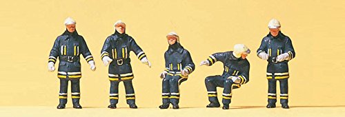Preiser 10487 Feuerwehrmänner in moderner E von Preiser