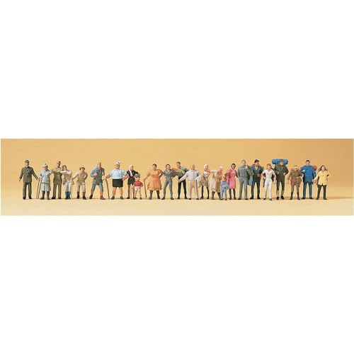 Preiser 14413 Spaziergänger Wanderer 24 Figuren H0 von Preiser