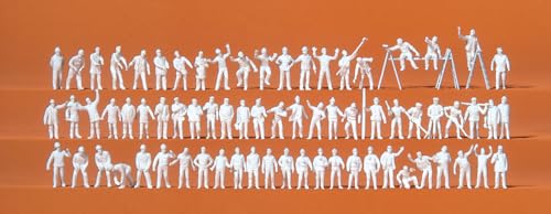 Preiser 79009 Working People (70) Unpainted Figure Set von Preiser