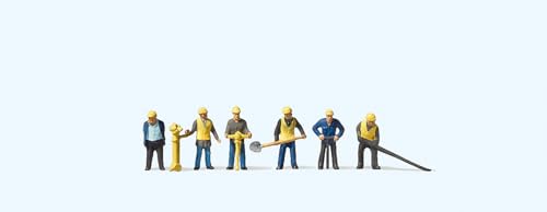 Preiser 88513 Gleisbautrupp 6 Figuren Z von Preiser