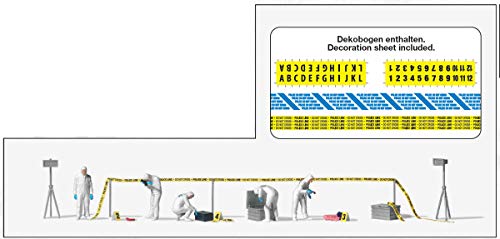 Preiser H0 10800 Figuren-Set Crime Scene Investigation US / GB 1:87 von Preiser