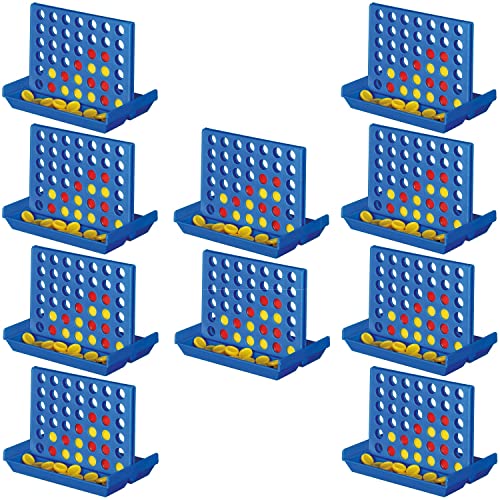 Preiswert&Gut 10 x Vier Farben gewinnt - Das strategische Gesellschaftsspiel für die gesamte Familie! Perfekt als Kinder Spiel, Denkspiel und Geschicklichkeitsspiel für 2 Spieler von Preiswert & Gut