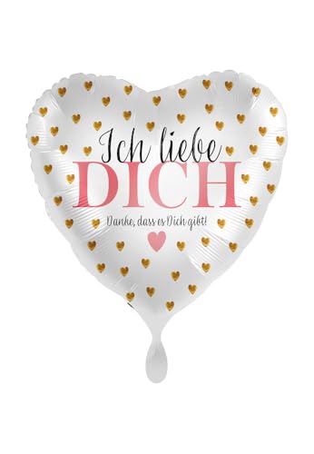 Folienballon Herzballon Ich liebe Dich - Danke, dass es Dich gibt - 70056 von Premioloon