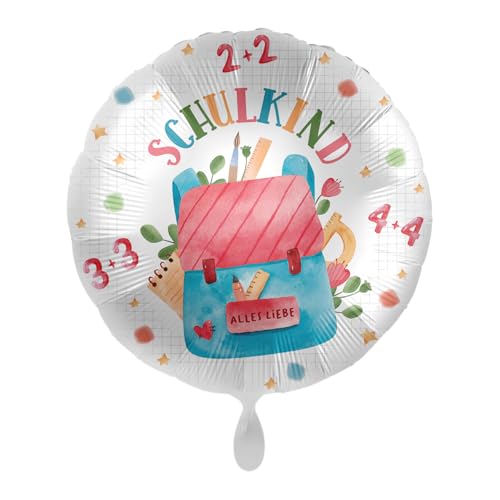Folienballon Schulkind Schulranzen - 43 cm - 81187 von Premioloon