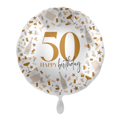 Helium Folienballon von 18 bis 80 als Deko oder Geschenk für Geburtstag und Jubiläum | 43cm groß | Zahlen Partydeko Party Deko Happy Birthday, Edition: 50. Geburtstag Helium Folienballon von 18 bis 80 als Deko oder Geschenk für Geburtstag und Jubiläum | 43cm groß | Zahlen Partydeko Party Deko Happy Birthday, Edition: 50. Geburtstag von Premioloon