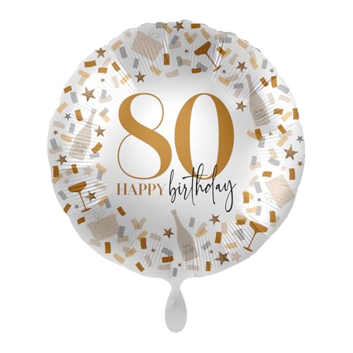 Helium Folienballon von 18 bis 80 als Deko oder Geschenk für Geburtstag und Jubiläum | 43cm groß | Zahlen Partydeko Party Deko Happy Birthday, Edition: 80. Geburtstag Helium Folienballon von 18 bis 80 als Deko oder Geschenk für Geburtstag und Jubiläum | 43cm groß | Zahlen Partydeko Party Deko Happy Birthday, Edition: 80. Geburtstag von Premioloon