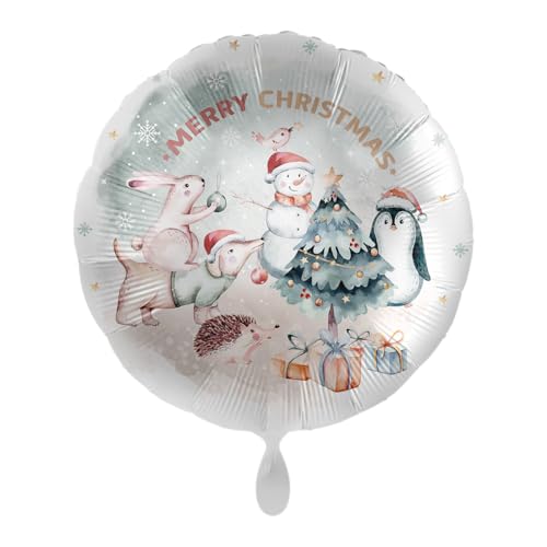 Merry Christmas Friends - Ballon Folienballon Ø 43cm von Premioloon