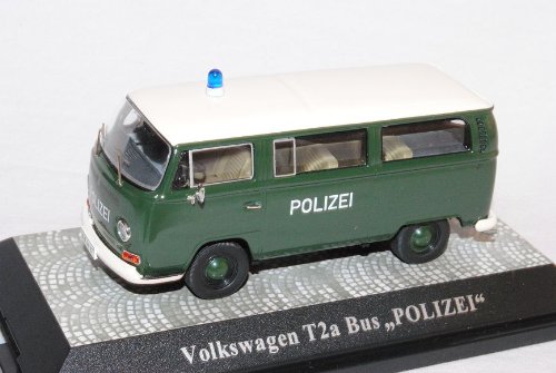 Premium Classixxs Defekte Vitrine Volkwagen T2 a Bus Polizei Limitiert 500 Stück 1967-1979 1/43 Modell Auto von Premium Classixxs