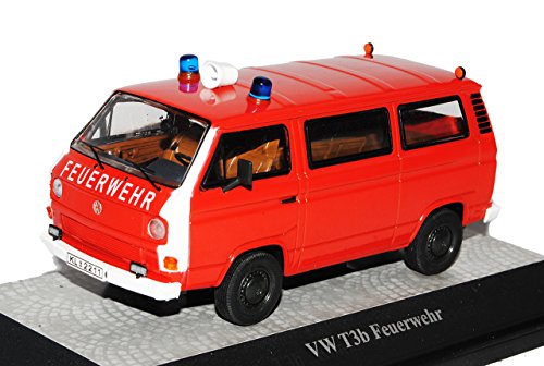Premium Classixxs Volkwagen T3B Transporter Personen Feuerwehr Rot 1979-1992 1/43 Modell Auto von Premium Classixxs