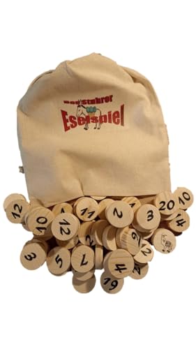 Das Stuhrer Eselspiel XS ~ In der Oster Edition 61 Spielsteine 61 Spielsteine für 2-4 Spieler mit 3 Stapeln, Familienspiel,Reisespiel, Ostergeschenk von Prescher