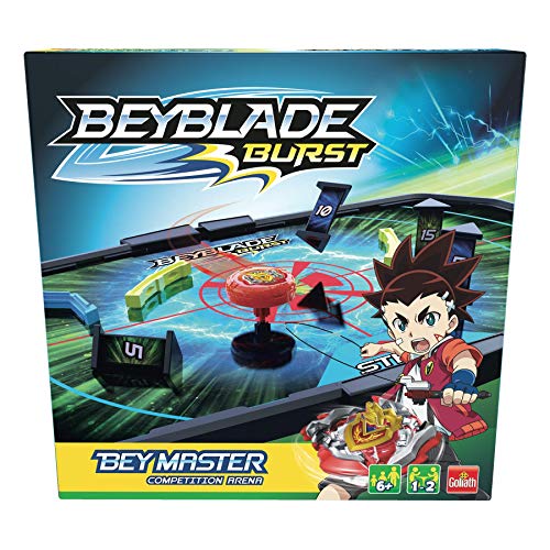 Pressman 108699 Beyblade Burst Arena Wettbewerb Drehen, werfen Sie Ihren Kreisel und klopfen Sie die Säulen, um Punkte zu gewinnen, Sortiert von Pressman