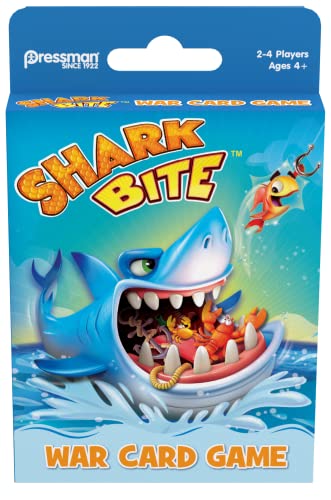 Pressman Shark Bite War Kartenspiel, ab 4 Jahren, 2–4 Spieler von Pressman