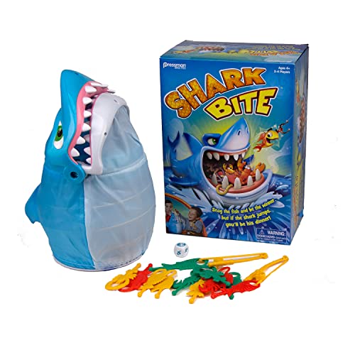 Pressman Shark Bite with Let's Go Fishin' Kartenspiel (exklusiv bei Amazon) von Pressman