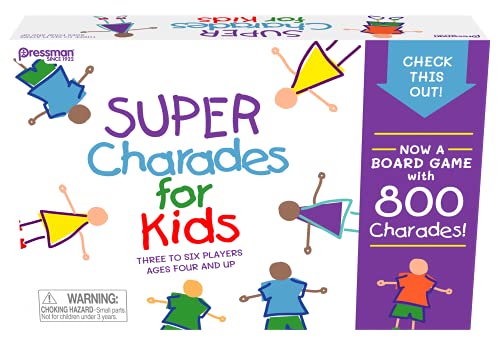 Super Charades for Kids Brettspiel – Das Familienspiel "Kein Lesen erforderlich" von Pressman Super Charades for Kids Brettspiel – Das Familienspiel "Kein Lesen erforderlich" von Pressman von Pressman