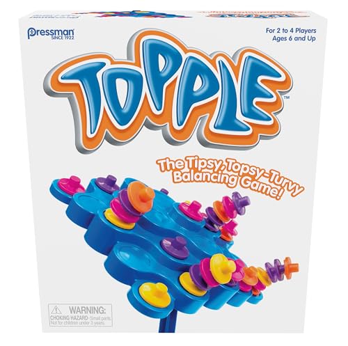 Topple Goliath-Spiele, Kinderspiele, ab 6 Jahren, für 2–4 Spieler von Pressman