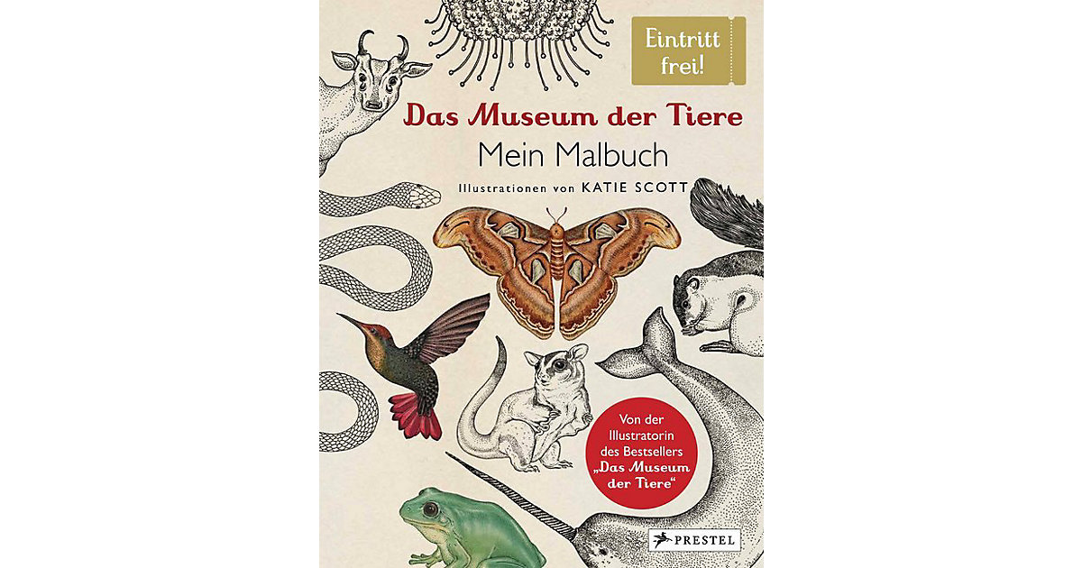 Buch - Das Museum der Tiere - Mein Malbuch Buch - Das Museum der Tiere - Mein Malbuch von Prestel Verlag