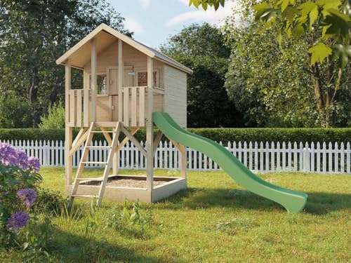 Prestige Garden Stelzenhaus Big House KDI | 202,9x281,5x323 cm | Kesseldruckimprägniert | Mit Sandkasten, Veranda & Balkon | 150 cm Podest | Kinder Outdoor Spielhaus Prestige Garden Stelzenhaus Big House KDI | 202,9x281,5x323 cm | Kesseldruckimprägniert | Mit Sandkasten, Veranda & Balkon | 150 cm Podest | Kinder Outdoor Spielhaus von Prestige Garden