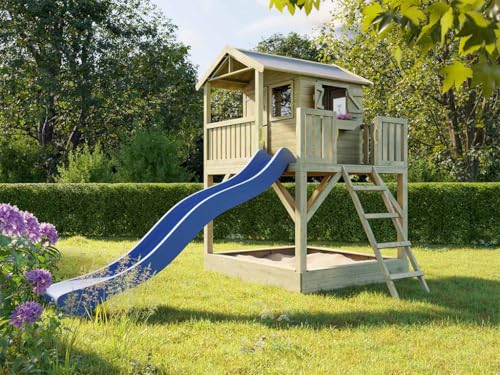 Prestige Garden Stelzenhaus Funny XXL | 201x188x303 cm | KDI Kiefernholz | Mit Sandkasten & Blauer Rutsche | Veranda, Balkon & 150 cm Podest | Kinder Outdoor Spielhaus Prestige Garden Stelzenhaus Funny XXL | 201x188x303 cm | KDI Kiefernholz | Mit Sandkasten & Blauer Rutsche | Veranda, Balkon & 150 cm Podest | Kinder Outdoor Spielhaus von Prestige Garden