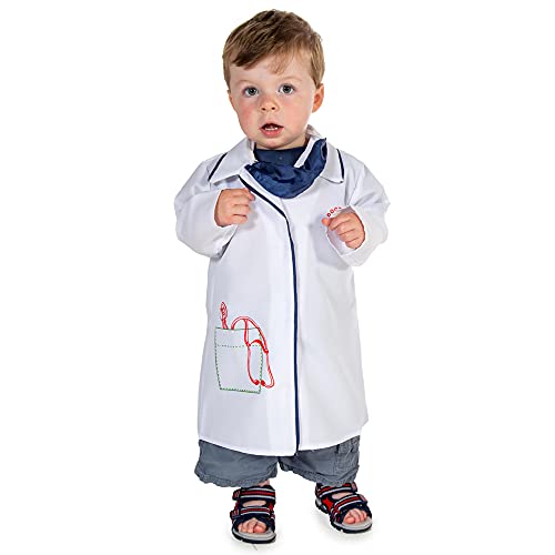 Pretend to Bee 8735 Kids Doctor Costume with Medical Mask Arzt/Mediziner Kostüm für Kinder/Kleinkinder mit Operationsmaske, White, 18-24 Months von Pretend to Bee