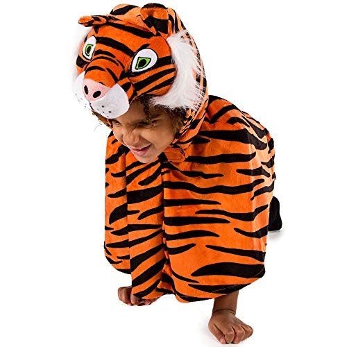 Tigerumhang Kostüm für Kinder, Orange, 3-7 Jahre Tigerumhang Kostüm für Kinder, Orange, 3-7 Jahre von Pretend to Bee