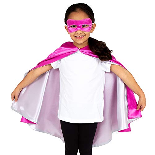 Pretend to Bee Superheldencape und MaskenSet Kostüm für Kinder, Unisex, Wendbar Pink und Silber, 3-7 Jahre Pretend to Bee Superheldencape und MaskenSet Kostüm für Kinder, Unisex, Wendbar Pink und Silber, 3-7 Jahre von Pretend to Bee