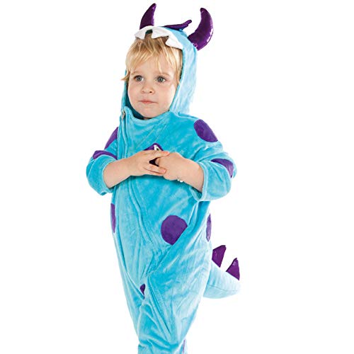 Pretend to Bee Blaues und Lila Dinosaurier Monster Onesie Verkleidungskostüm für Kinder/Kleinkinder, 2-3 Jahre von Pretend to Bee