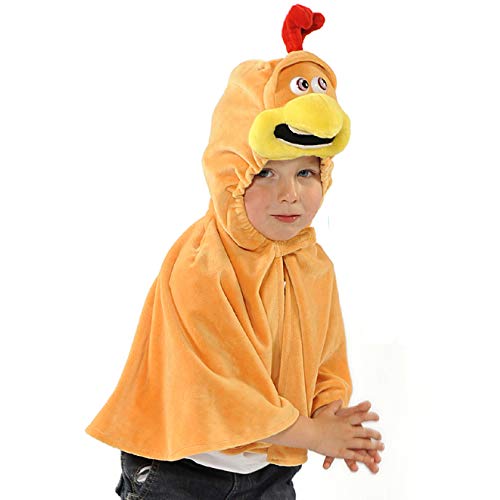Pretend to Bee 9974 Cape-Kids Costume 3-6 Years Chicken Hühnerumhang Kostüm für Kinder, Cartoon, Multicoloured von Pretend to Bee