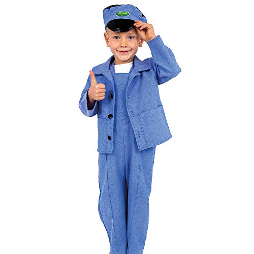 PRETEND TO BEE Zugführer Kostüm für Kinder, 3-teiliges Set, Blau, 3-5 Jahre von Pretend to Bee
