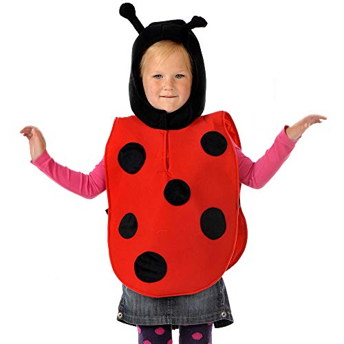 Pretend to Bee Marienkäfer Tabard Kostüm für Kinder, Rot schwarz, 3-7 Jahre von Pretend to Bee