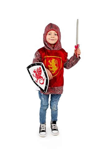 Pretend to Bee Royal Knight Bundle: Kostüm für Kinder, Rot, 3–5 Jahre und mittelalterlicher Ritter – Zubehörset – Kostüm für Kinder/Kleinkinder – Schaumstoff und Schild, ab 18 Monaten Pretend to Bee Royal Knight Bundle: Kostüm für Kinder, Rot, 3–5 Jahre und mittelalterlicher Ritter – Zubehörset – Kostüm für Kinder/Kleinkinder – Schaumstoff und Schild, ab 18 Monaten von Pretend to Bee