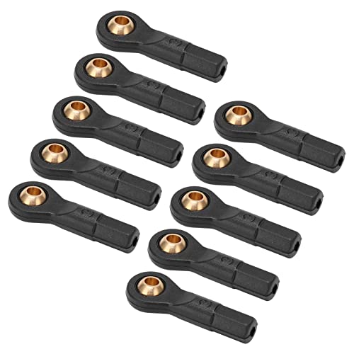 Pretfy 10 Pcs RC Spurstange End, Plastikschwarz 2,5 Mm Blünde 23 Mm Höhe Kugelkopfhalter für 1/10 RC -Auto von Pretfy