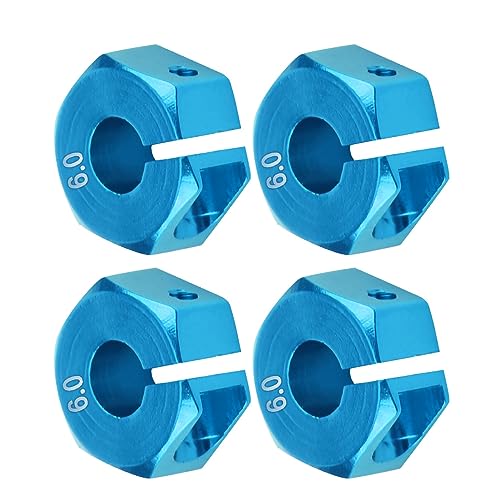 Pretfy 12mm Universal Wheel Professional Equipment Mount Accessoire Legierung HSP Materialauto Qualität Adapter Upgrade Lila 0 Mm Hoch (6,0 mm blau) von Pretfy